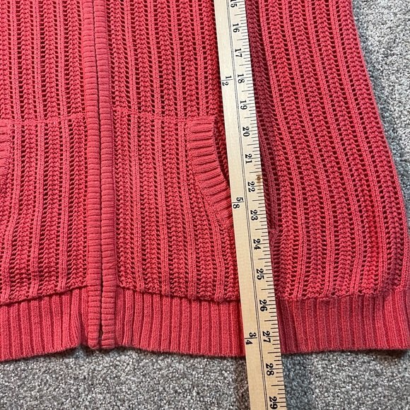 Gander Mountain Mesh sweater zip up hooded cardigan Size Large - Picture 5 of 6